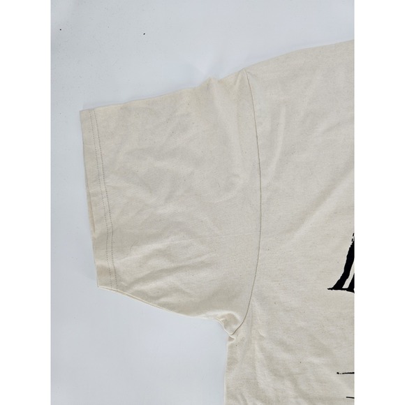 Vintage Lee Zebra By John A. Conroy T-Shirt Men's Size 2XL White/Black - Picture 5 of 10